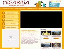 Tablet Screenshot of mirabilia-voyages.com